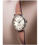 Coach Delancey White Dial Pink Leather Strap Watch for Women - 14502799