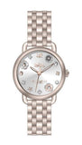 Coach Delancey White Dial Rose Gold Tone Stainless Steel Watch For Women - 14502811