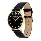 Coach Perry Black Dial Black Leather Strap Watch for Women - 14503042