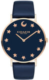 Coach Perry Navy Blue Dial Blue Leather Strap Watch for Women - 14503043