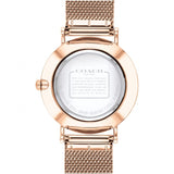 Coach Perry White Rose Gold Mesh Bracelet Watch for Women - 14503126