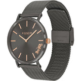 Coach Perry Grey Dial Grey Mesh Bracelet Watch for Women - 14503127