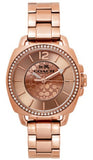 Coach Mini Boyfriend Rose Gold Dial Rose Gold Steel Strap Watch for Women - 14501701