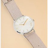 Coach Perry White Dial Champagne Leather Strap Watch for Women - 14503157