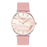 Coach Perry Mother of Pearl Pink Dial Pink Leather Strap Watch for Women - 14503244