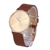 Coach Perry Analog Gold Dial Brown Leather Strap Watch for Women - 14503331-C