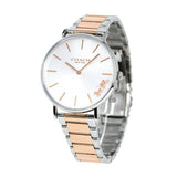 Coach Perry Silver Dial Two Tone Steel Strap Watch for Women - 14503346