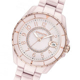 Coach Preston Pink Dial Pink Steel Strap Watch for Women - 14503463