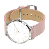 Coach Perry Silver Dial Pink Leather Strap Watch for Women - 14503516