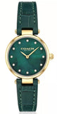 Coach Park Analog Green Dial Green Leather Strap Watch for Women - 14503534