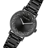 Coach Perry Black Ion Plated Dial Black Steel Strap Watch for Women - 14503641