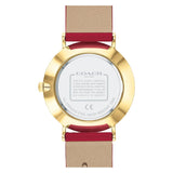 Coach Perry Red Dial Red Leather Strap Watch for Women - 14503722