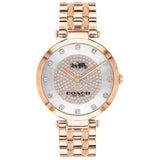 Coach Park Silver Dial Rose Gold Steel Strap Watch for Women - 14503735