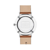 Coach Charles Silver Dial Brown Leather Strap Watch for Men - 14602152