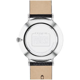 Coach Charles Black Dial Black Leather Strap Watch for Men - 14602157