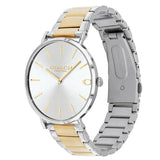 Coach Perry Silver Dial Two Tone Steel Strap Watch for Women - 14503347