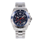 Coach Kent Chronograph Blue Dial Silver Steel Strap Watch for Men - 14602555