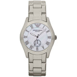 Emporio Armani Classic Quartz Silver Dial Silver Steel Strap Watch For Men - AR0647