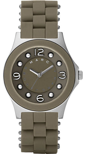 Marc Jacobs Pelly Grey Dial Grey Silicone Strap Watch for Women - MBM2539