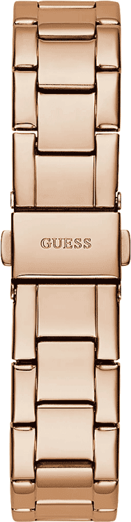 Guess Cosmic Chronograph Rose Gold Dial Rose Gold Steel Strap Watch for Women - GW0465L2