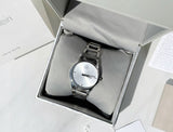 Calvin Klein Dainty Diamonds Silver Dial Sliver Steel Strap Watch for Women - K7L2314T