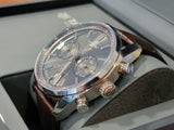 Tag Heuer Carrera Chronograph Grey Dial Brown Leather Strap Watch for Men - CBN2012.FC6483