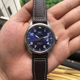 IWC Pilots Watch Mark XVII Edition Le Petit Prince Blue Dial Brown Leather Strap Watch for Men - IW326506