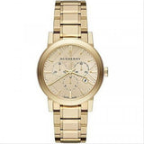 Burberry The City Gold Dial Gold Steel Strap Watch for Women - BU9753