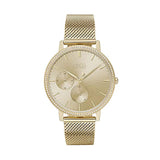 Hugo Boss Infinity Gold Dial Gold Mesh Bracelet Watch for Women - 1502520