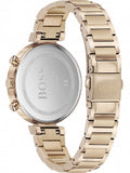 Hugo Boss Flawless Quartz White Dial Gold Steel Strap Watch for Women -1502531