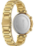 Hugo Boss Grand Course Gold Dial Gold Steel Strap Watch for Women - 1502584