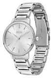 Hugo Boss Signature Silver Dial Silver Steel Strap Watch for Women - 1502539