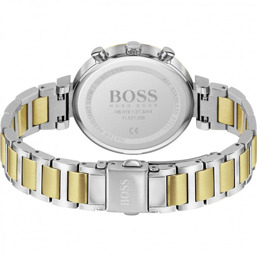 Hugo Boss Flawless Silver Dial Two Tone Steel Strap Watch for Women - 1502550