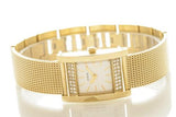 Guess Nouveau Diamonds Gold Dial Gold Mesh Bracelet Watch for Women - W0127L2