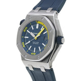 Audemars Piguet Royal Oak Offshore Diver Blue Dial Blue Rubber Strap Watch for Men - 15710ST.OO.A027CA.01