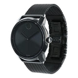 Movado Bold Black Dial Black Mesh Bracelet Watch For Men - 3600261