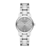 Burberry The City Silver Dial Silver Steel Strap Watch for Women - BU9143