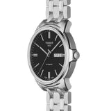 Tissot Automatics III Black Dial Silver Steel Strap Watch For Men - T065.430.11.051.00