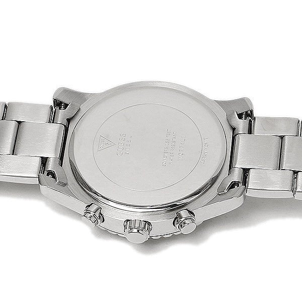 Guess Confetti Multicolored Dial Silver Steel Strap Watch For Women - W0774L1