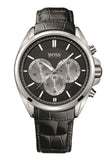 Hugo Boss Driver Black Dial Black Leather Strap Watch for Men - 1512879