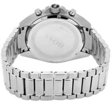 Hugo Boss Driver Black Dial Silver Steel Strap Watch for Men - 1512883