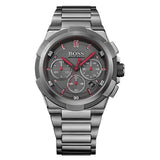 Hugo Boss Supernova Grey Dial Grey Steel Strap Watch for Men - 1513361