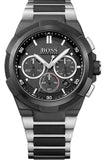 Hugo Boss Supernova Black Dial Two Tone Steel Strap Watch for Men - 1513368