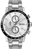 Hugo Boss Rafale Competitive Sport Silver Dial Silver Steel Strap Watch for Men - 1513511