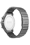 Hugo Boss Architectural Blue Dial Grey Steel Strap Watch for Men - 1513574