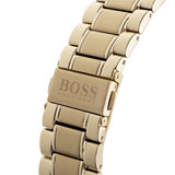 Hugo Boss Trophy White Dial Gold Steel Strap Watch for Men - 1513631