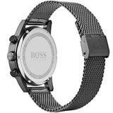 Hugo Boss Infinity Black Dial Black Mesh Bracelet Watch for Women -1502521