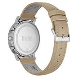 Hugo Boss Spirit Grey Dial Brown Leather Strap Watch for Men - 1513691