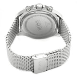 Hugo Boss Ocean Edition Black Dial Silver Mesh Bracelet Watch for Men - 1513701