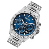 Hugo Boss Hero Sport Blue Dial Silver Steel Strap Watch for Men - 1513755